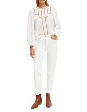 Scotch and Soda Sky Straight Jeans Longer Length, White (WHITE), large