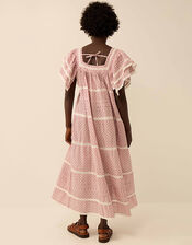East Alina Printed Floral Lace Insert Dress, Pink (PINK), large