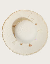 Shell Band Straw Hat, , large