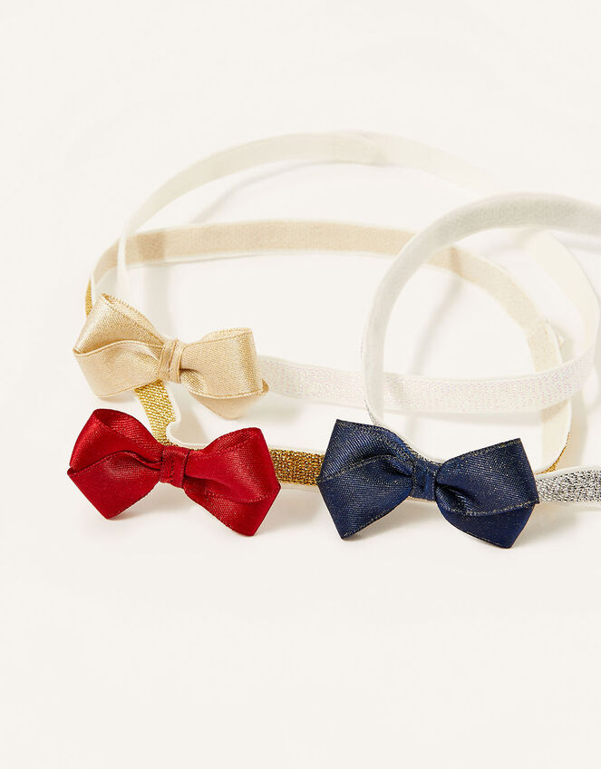 Baby Shimmer Bow Bandos Set of Three, , large
