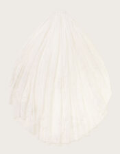 Floral Embroidered Bridal Veil, , large