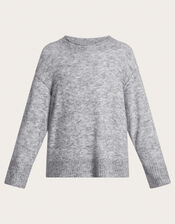Mimi Mohair Jumper, Grey (GREY), large