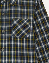 Check Overshirt, Blue (NAVY), large