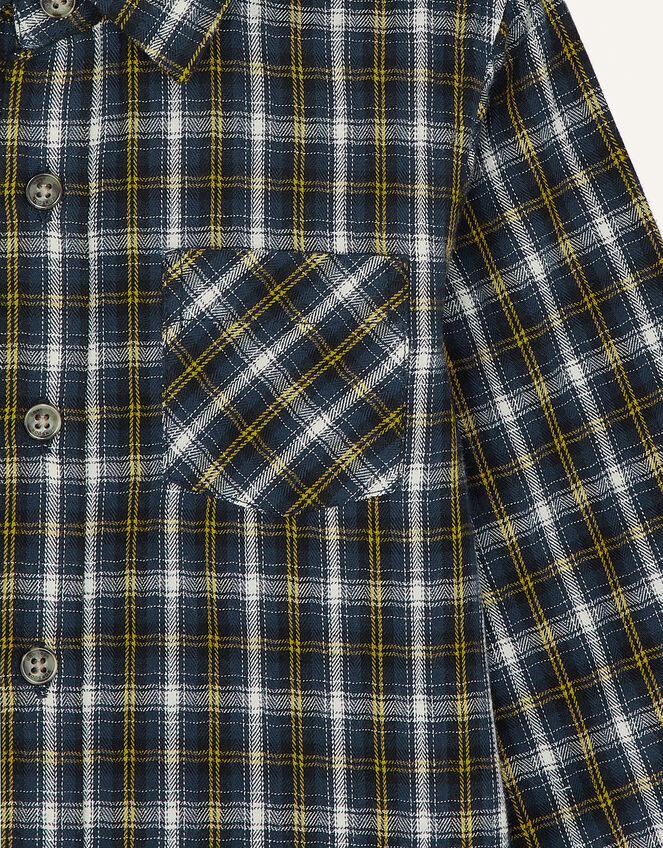Check Overshirt, Blue (NAVY), large