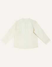 Kurta Embroidered Shirt, Natural (STONE), large