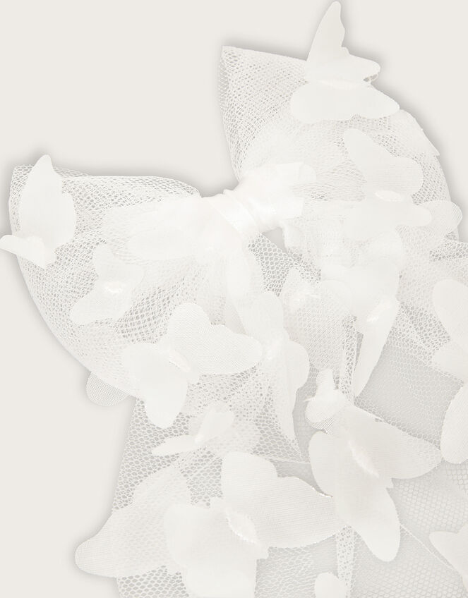 Laurena Butterfly Tulle Bow Hair Clip, , large