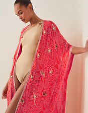 Abby Bandhani Sequin Beach Cover-Up, , large