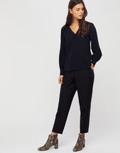Tiffany Blouse, Black (BLACK), large