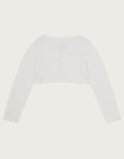 Niamh Glitter Cardigan, White (WHITE), large