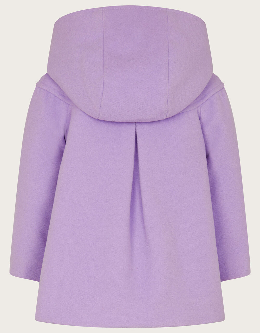 Bimbalo - Fur Hood Pearl Detail Heart Coat - Baby Pink main image 0