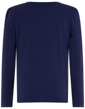 Tamara Sequin Tiger Top with Sustainable Viscose, Blue (NAVY), large