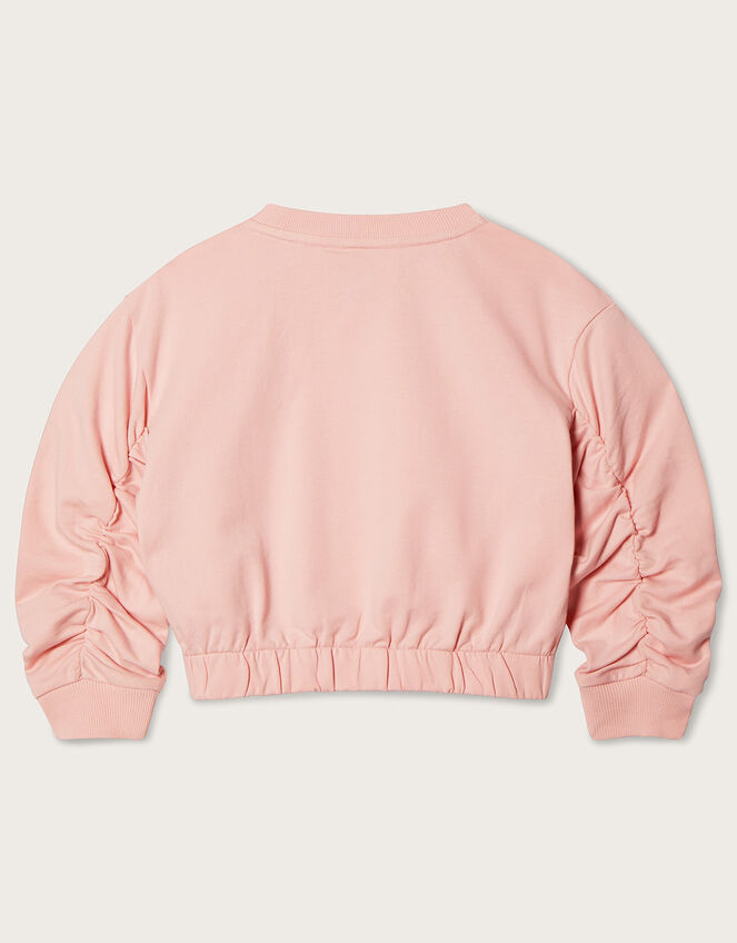 Butterfly Crop Sweater, Pink (PINK), large