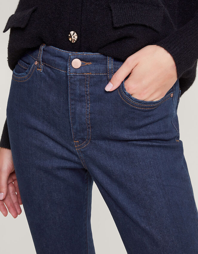 Iris Short-Length Skinny Jeans, Blue (BLUE BLACK), large