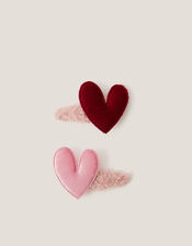 2-Pack Heart Borg Hair Clips, , large