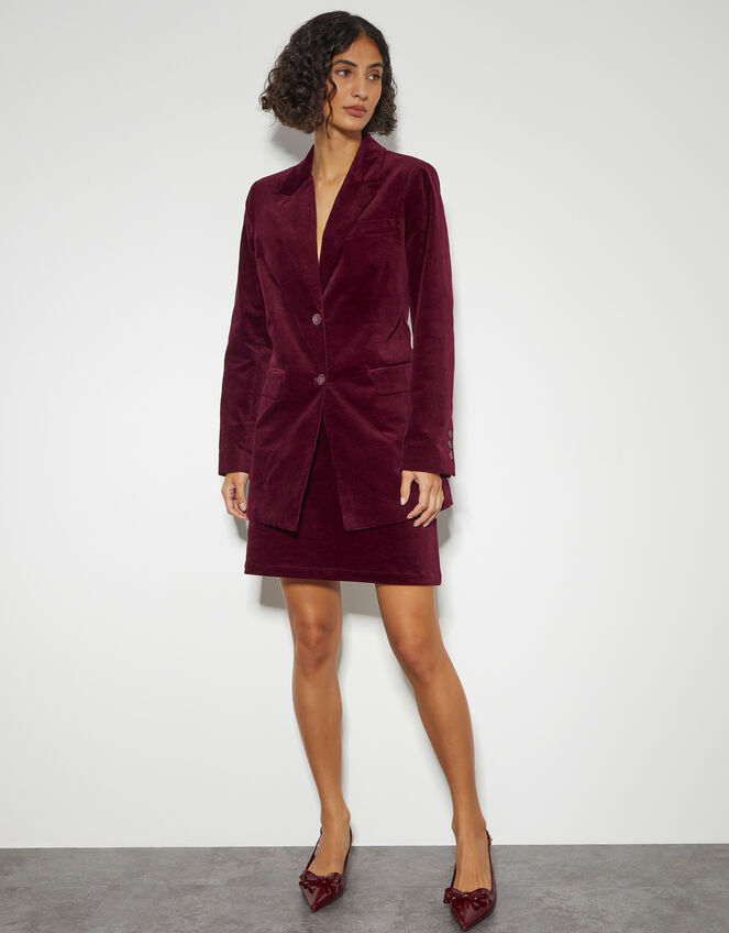 Red Structure Blazer Jacket