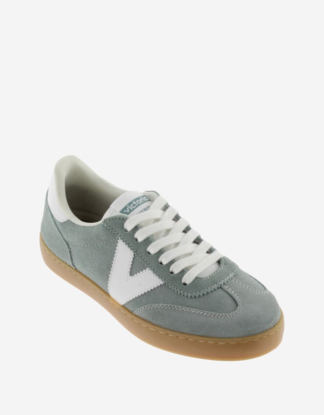 Victoria Berlin Suede Trainers, Green (JADE), large