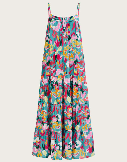 Printed Maxi Dress in LENZING™ ECOVERO™ , Pink (PINK), large
