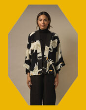 One Hundred Stars Stork Kimono, , large