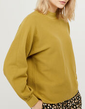 Ally High Neck Jumper, Green (OLIVE), large