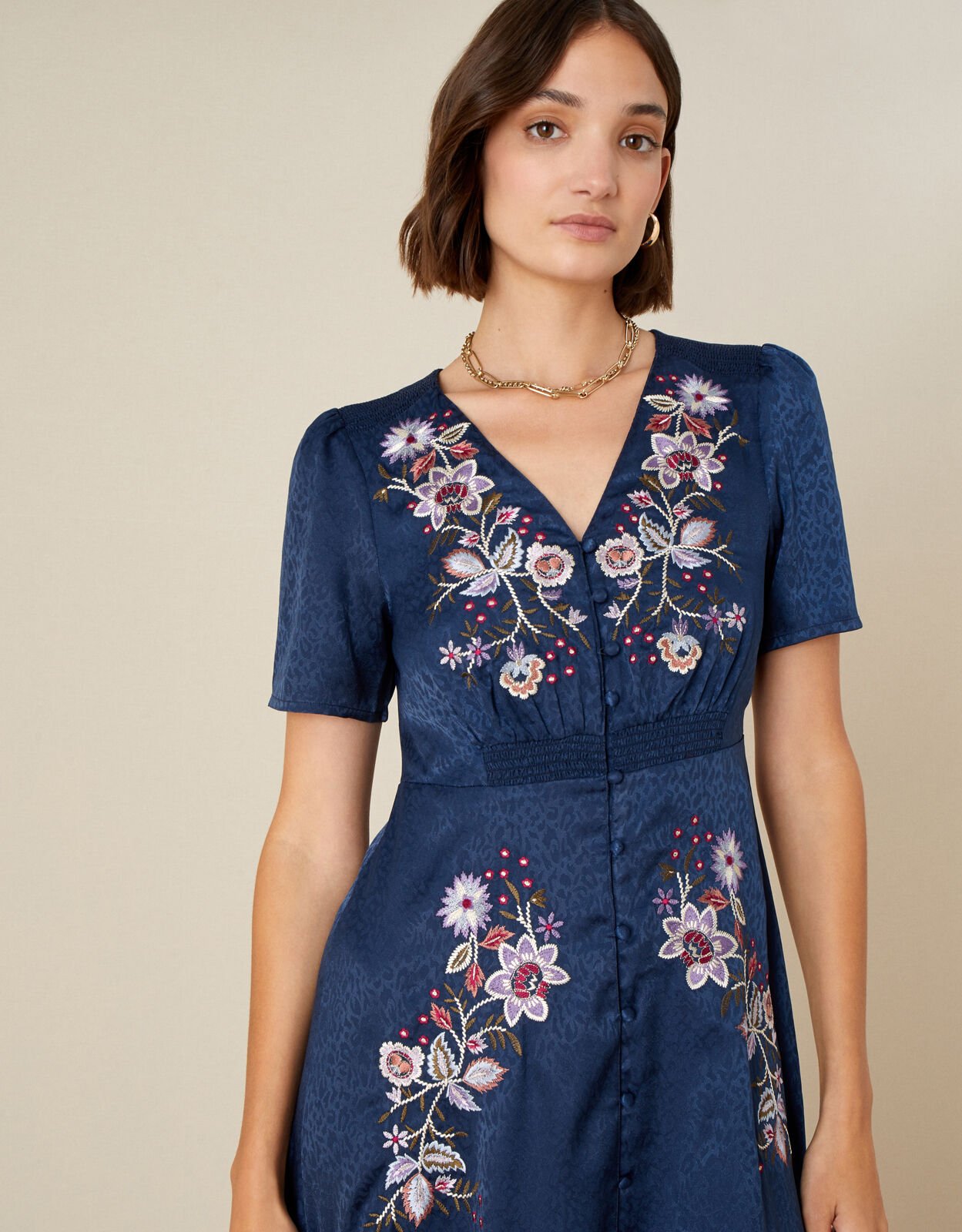 Monsoon 2025 jacquard dress