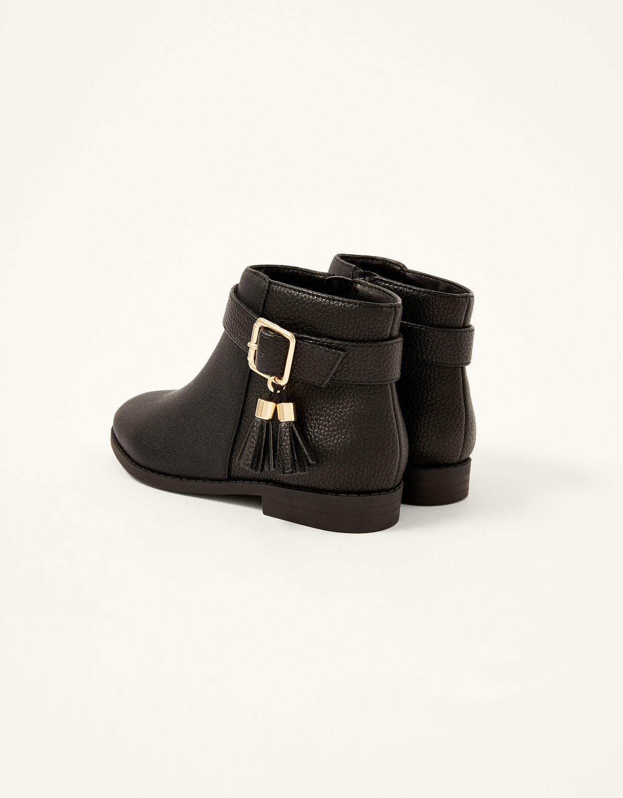black tassle boots