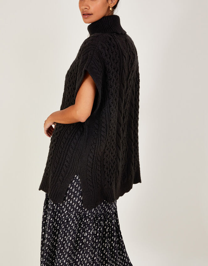 Tabard Poncho, Black (BLACK), large