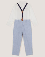 Aiden 3-Piece Suit with Braces, Blue (BLUE), large