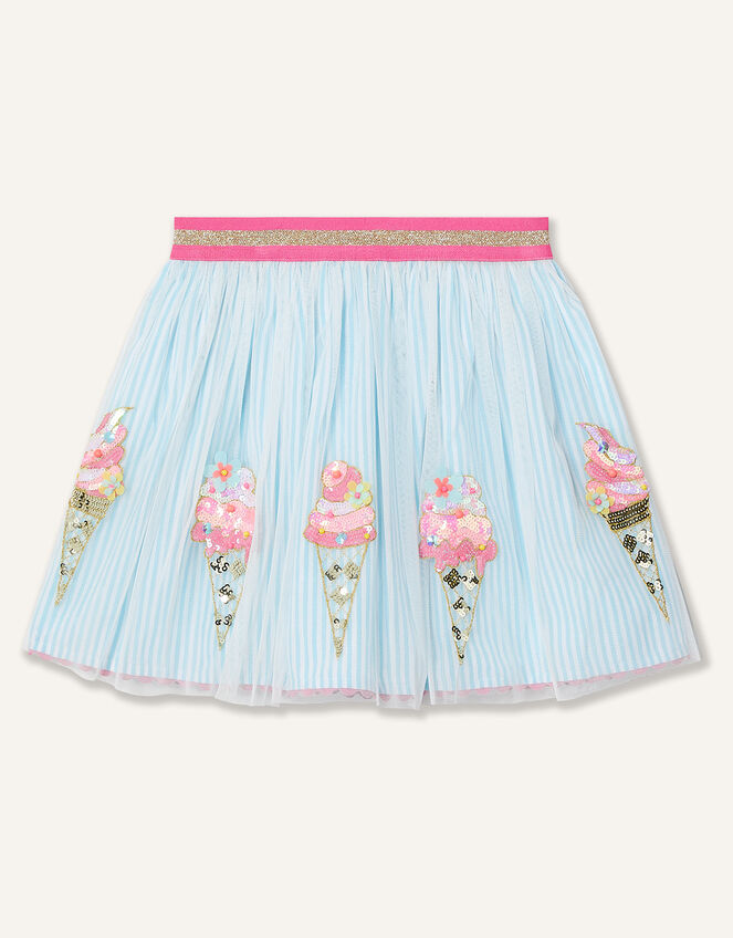 Disco Ice-Cream Top and Skirt Set , Blue (BLUE), large