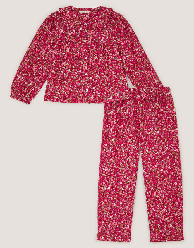 Floral Print Long Pyjamas Set , Pink (PINK), large