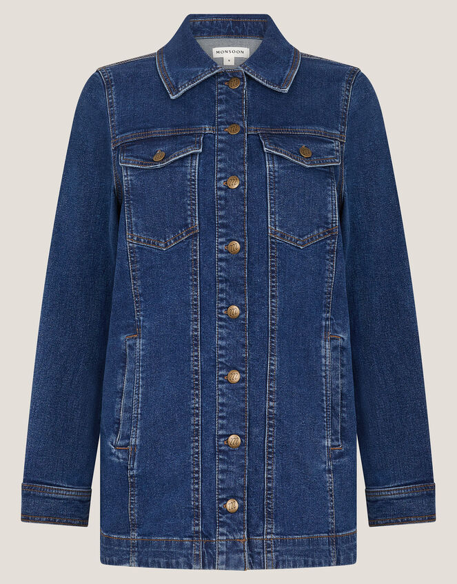 Milly Denim Jacket, Blue (MID AUTHENTIC BLUE), large