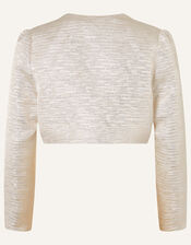 Adelaide Jacquard Dress and Jacket Set , Gold (GOLD), large