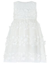 Baby Pretty Petal Occasion Dress, Ivory (IVORY), large