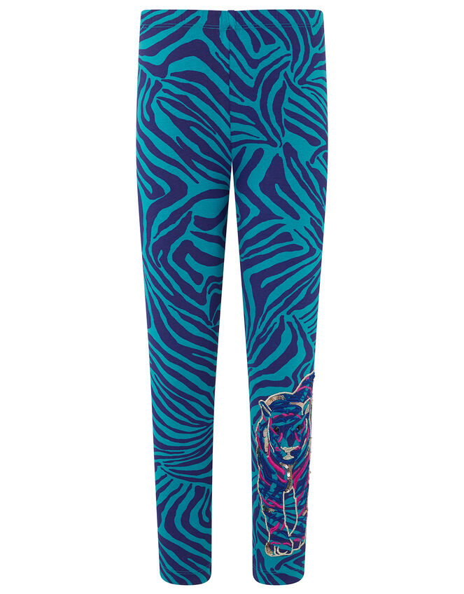 Lizzie Tiger Leggings, Teal (TEAL), large