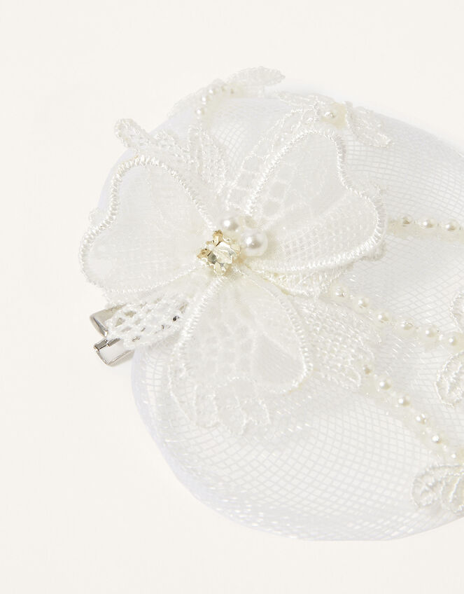 Lacey Flower Fascinator Clip, , large