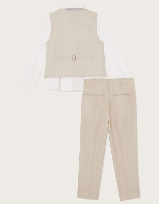Four-Piece Suit with Bow Tie, Natural (STONE), large