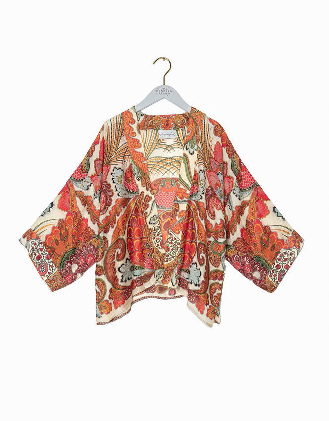 One Hundred Stars Fiesta Print Kimono Jacket, , large