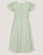 Keisa Embellished Lace Party Dress, Green (SAGE), large