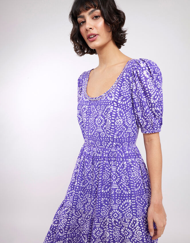 East Stella Print Dress, Purple (PURPLE), large