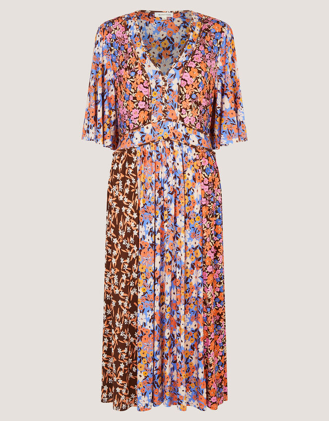 Ceri Floral Print Jersey Midi Dress Multi
