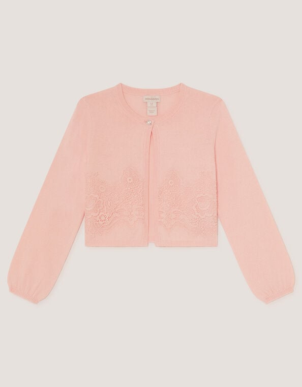 Harper Lace Cardigan, Pink (PINK), large