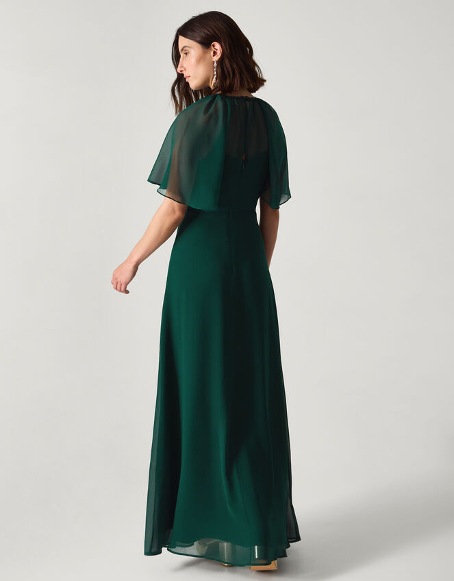 Mona Angel Sleeve Maxi Dress Green