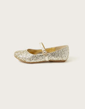 Stardust Ballerina Flats, Gold (GOLD), large