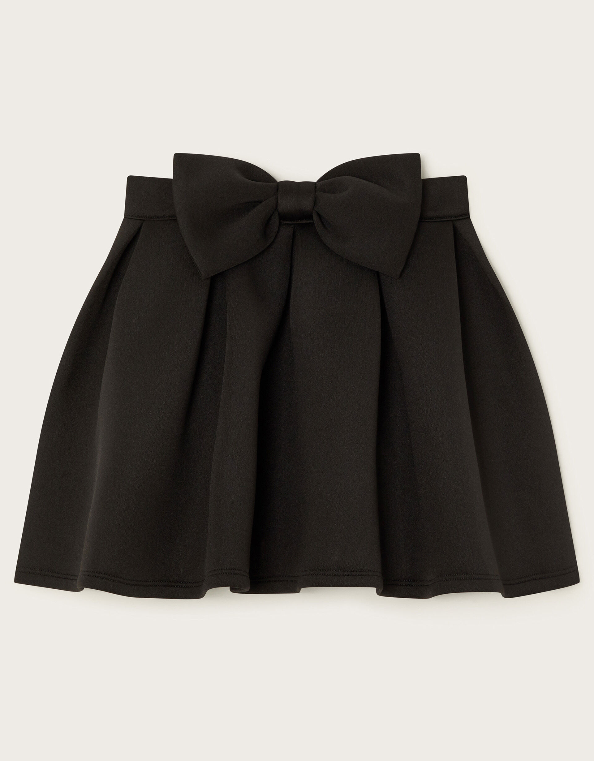 Bimbalo - Girls Navy Bow Knit & Pleated Skirt Set