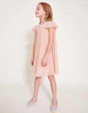 Nellie Pleated Bridesmaid Dress, Pink (PINK), large