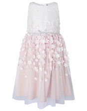 Kerry 3D Floral Dress, Ivory (IVORY), large
