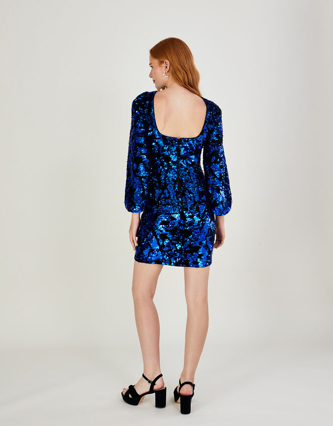 Kayleigh Sequin Shift Dress, Purple (PURPLE), large