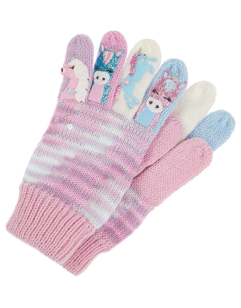 Magical Unicorn Knit Gloves Multi | Gloves, Hats & Scarves | Monsoon UK.