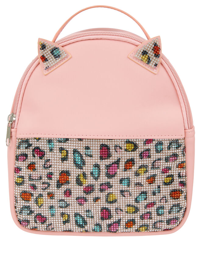 Rainbow Leopard Dazzle Backpack, , large