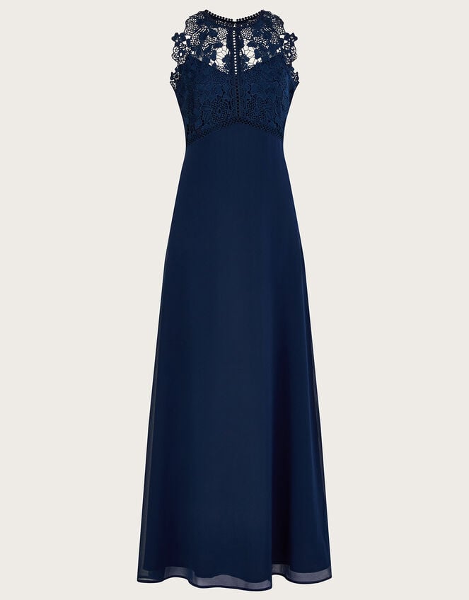 Lena Lace Maxi Dress, Blue (NAVY), large
