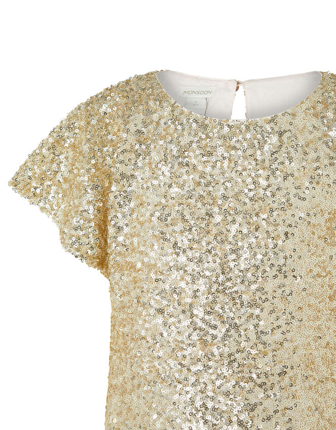 girls gold shirt